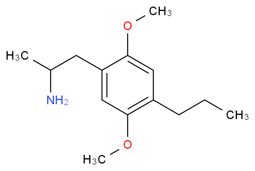 2,5-Dimethoxy-4-propylamphetamine_分子结构_CAS_63779-88-4)