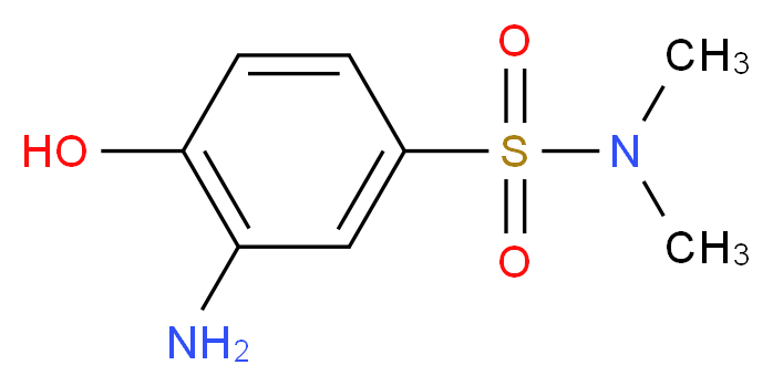 N1,N1-dimethyl-3-amino-4-hydroxybenzene-1-sulfonamide_分子结构_CAS_24962-75-2)