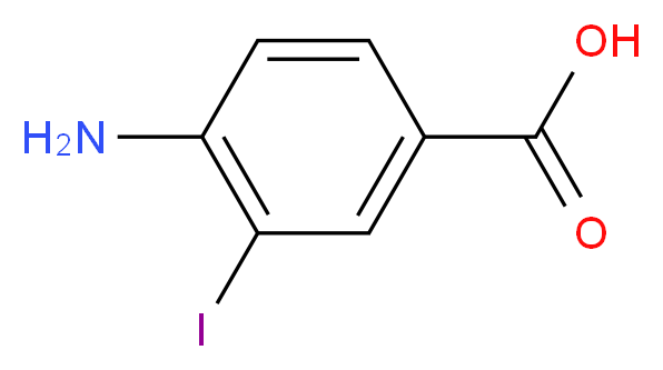 4-氨基-3-碘苯甲酸_分子结构_CAS_2122-63-6)