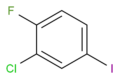 2-chloro-1-fluoro-4-iodobenzene_分子结构_CAS_156150-67-3