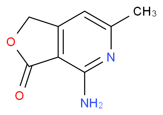 4-amino-6-methyl-1H,3H-furo[3,4-c]pyridin-3-one_分子结构_CAS_108129-37-9