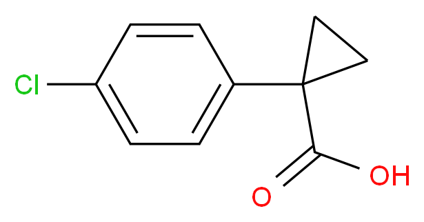 1-(4-氯苯基)环丙烷羧酸_分子结构_CAS_72934-37-3)