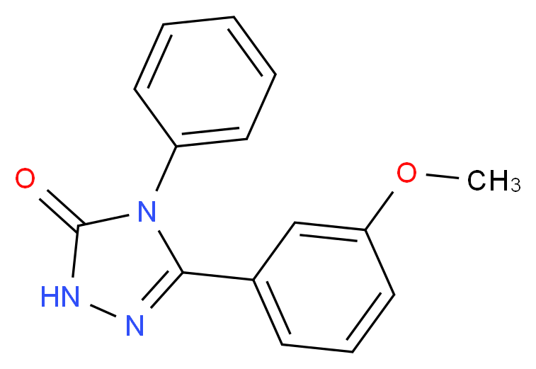 5-(3-methoxyphenyl)-4-phenyl-2,4-dihydro-3H-1,2,4-triazol-3-one_分子结构_CAS_)