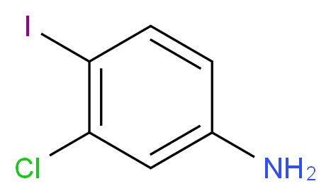 3-Chloro-4-iodoaniline_分子结构_CAS_135050-44-1)