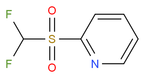 2-[(Difluoromethyl)sulfonyl]pyridine_分子结构_CAS_1219454-89-3)