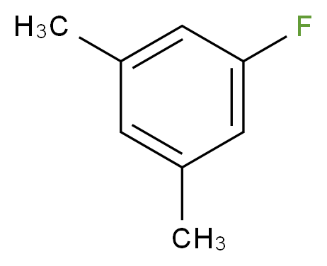 1-fluoro-3,5-dimethylbenzene_分子结构_CAS_461-97-2