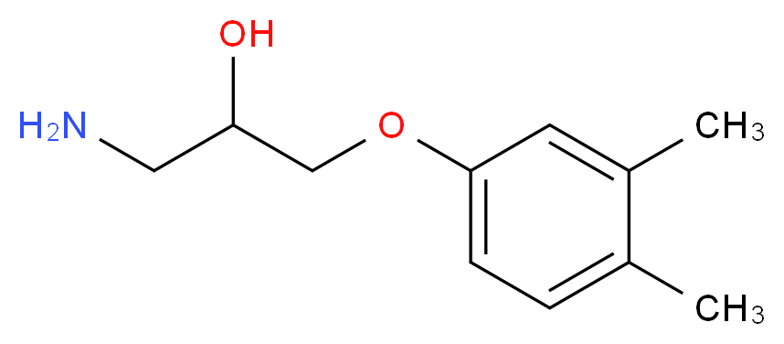 1-Amino-3-(3,4-dimethyl-phenoxy)-propan-2-ol_分子结构_CAS_)
