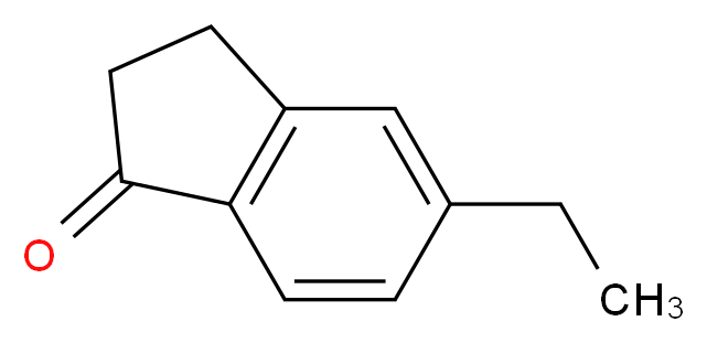 5-ethyl-2,3-dihydro-1H-inden-1-one_分子结构_CAS_4600-82-2