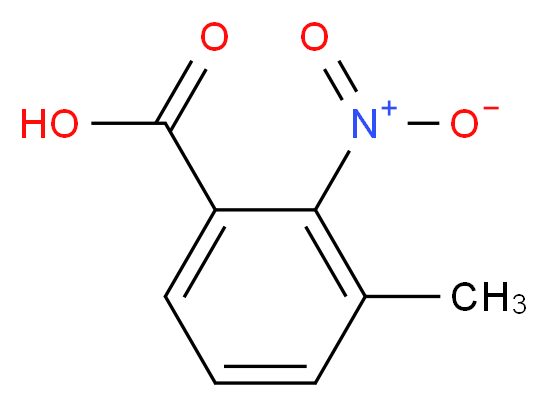 3-Methyl-2-nitrobenzoic acid_分子结构_CAS_5437-38-7)