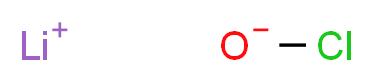 lithium(1+) ion hypochlorite_分子结构_CAS_13840-33-0