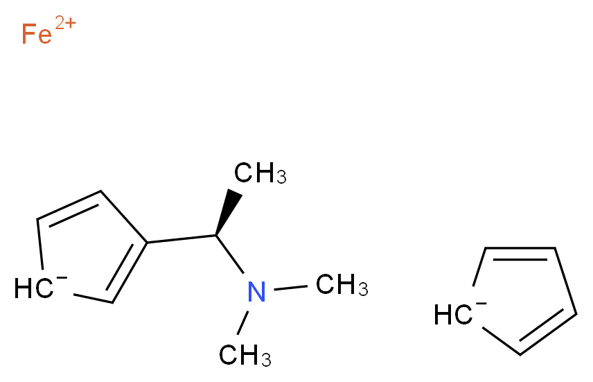 (R)-(+)-N,N-二甲基-1-二茂铁基乙胺_分子结构_CAS_31886-58-5)