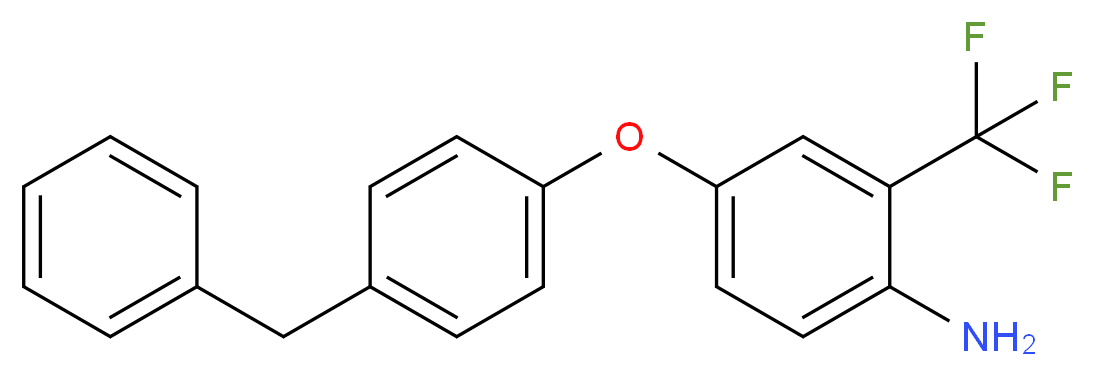 4-(4-Benzylphenoxy)-2-(trifluoromethyl)aniline_分子结构_CAS_)