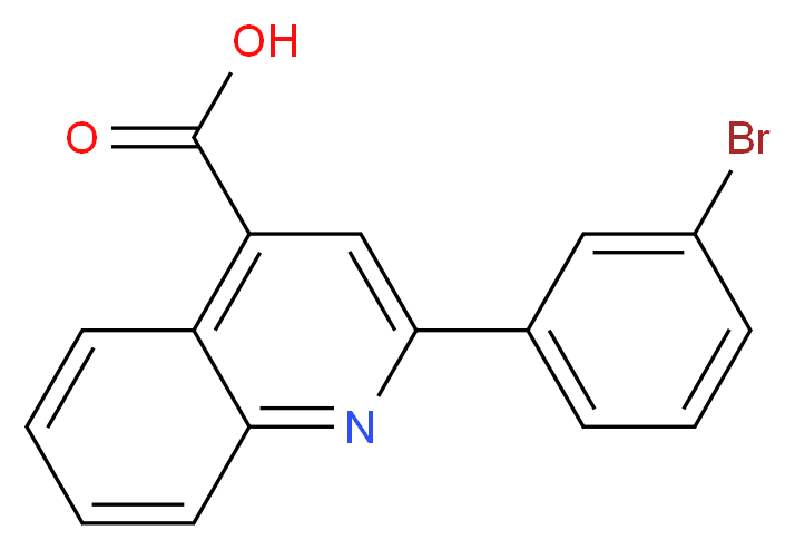 2-(3-Bromophenyl)quinoline-4-carboxylic acid_分子结构_CAS_)
