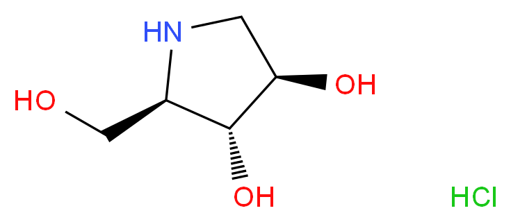 1,4-Dideoxy-1,4-imino-D-arabinitol hydrochloride_分子结构_CAS_100991-92-2)