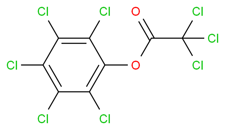 pentachlorophenyl 2,2,2-trichloroacetate_分子结构_CAS_2879-60-9
