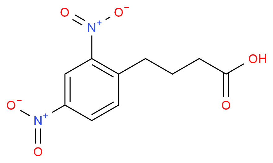 4-(2,4-dinitrophenyl)butanoic acid_分子结构_CAS_52120-49-7