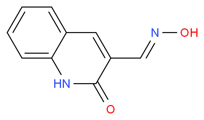2-Oxo-1,2-dihydro-3-quinolinecarbaldehyde oxime_分子结构_CAS_56682-66-7)