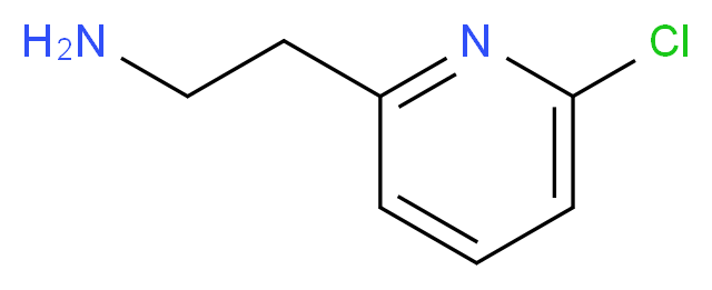 2-(6-Chloropyridin-2-yl)ethanamine_分子结构_CAS_933734-79-3)