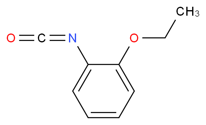 2-Ethoxyphenyl isocyanate_分子结构_CAS_5395-71-1)