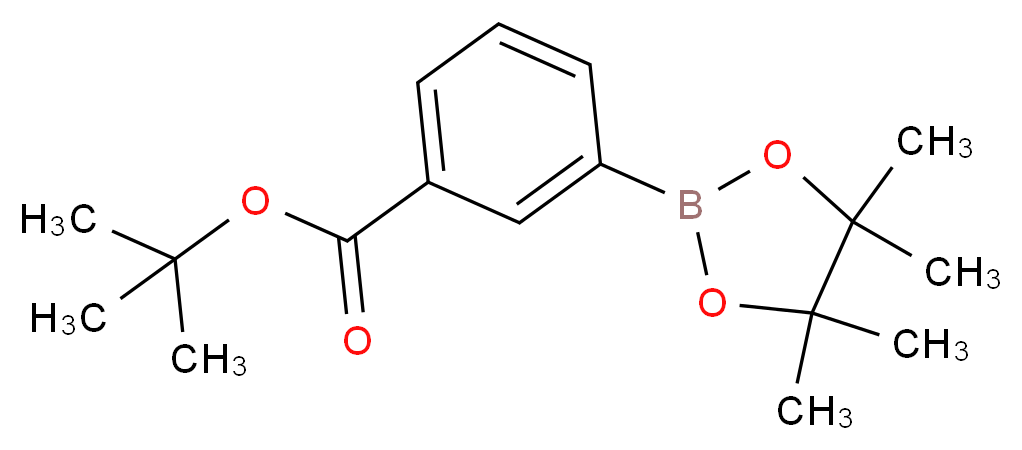 TERT-BUTYL 3-(4,4,5,5-TETRAMETHYL-1,3,2-DIOXABOROLAN-2-YL)BENZOATE_分子结构_CAS_903895-48-7)
