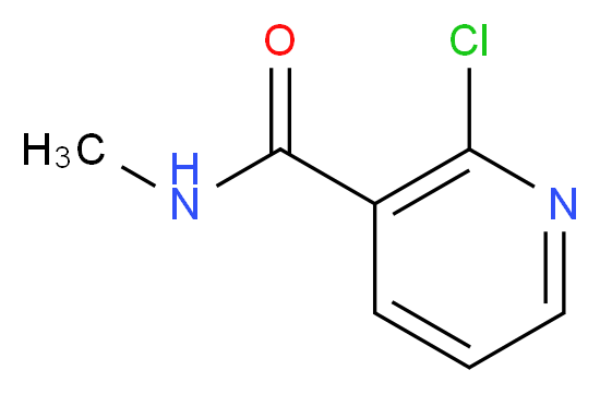 2-Chloro-N-methylnicotinamide_分子结构_CAS_52943-20-1)