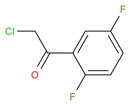 2-Chloro-2',5'-difluoroacetophenone_分子结构_CAS_60468-36-2)