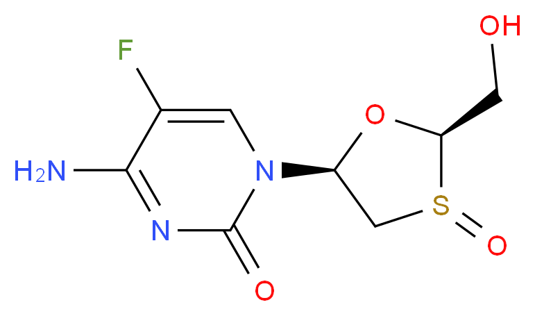 Emtricitabine S-Oxide (Mixture of Diastereomers)_分子结构_CAS_152128-77-3)