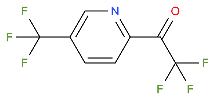 2,2,2-trifluoro-1-[5-(trifluoromethyl)pyridin-2-yl]ethan-1-one_分子结构_CAS_1060801-98-0