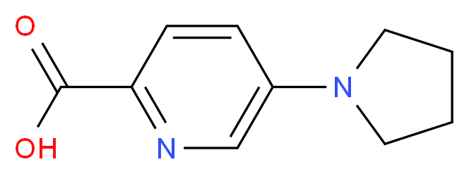 5-(Pyrrolidin-1-yl)pyridine-2-carboxylic acid 95%_分子结构_CAS_950603-19-7)