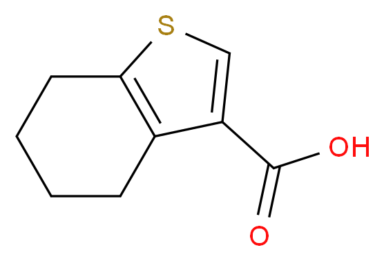 4,5,6,7-Tetrahydrobenzo[b]thiophene-3-carboxylic acid_分子结构_CAS_19156-54-8)