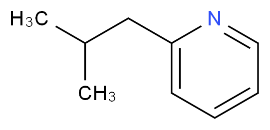 2-(2-methylpropyl)pyridine_分子结构_CAS_6304-24-1