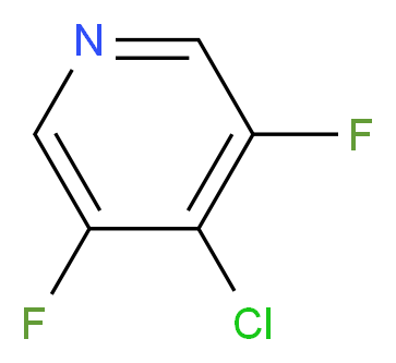 4-Chloro-3,5-difluoropyridine_分子结构_CAS_851178-97-7)