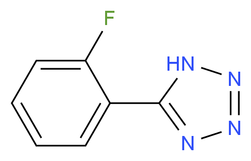 5-(2-fluorophenyl)-1H-1,2,3,4-tetrazole_分子结构_CAS_)