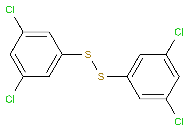 Bis(3,5-Dichlorophenyl)disulphide_分子结构_CAS_137987-99-5)