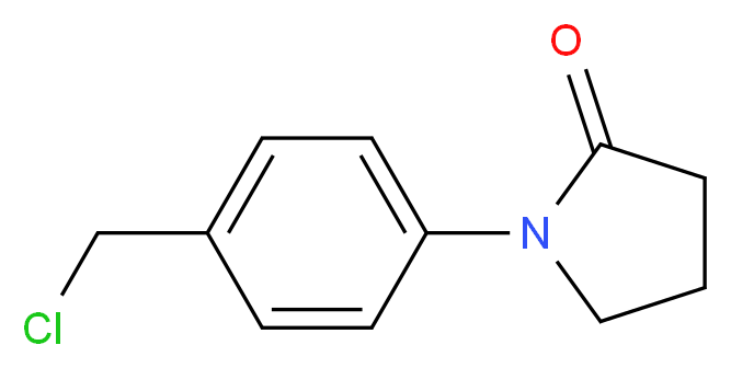 1-[4-(chloromethyl)phenyl]pyrrolidin-2-one_分子结构_CAS_36152-29-1