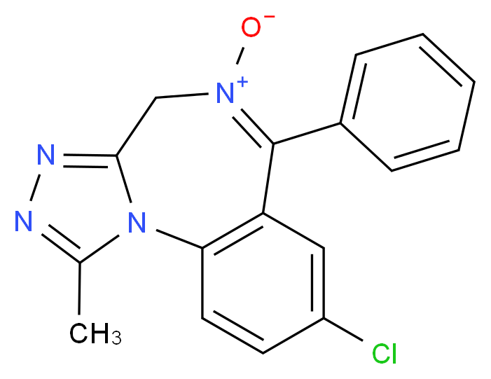 12-chloro-3-methyl-9-phenyl-2,4,5,8-tetraazatricyclo[8.4.0.0<sup>2</sup>,<sup>6</sup>]tetradeca-1(10),3,5,8,11,13-hexaen-8-ium-8-olate_分子结构_CAS_30896-65-2