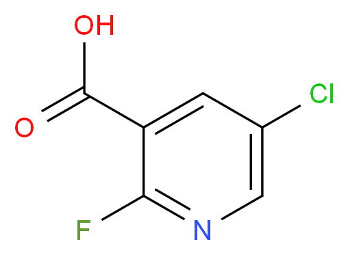 5-chloro-2-fluoropyridine-3-carboxylic acid_分子结构_CAS_884494-57-9