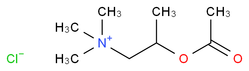 [2-(acetyloxy)propyl]trimethylazanium chloride_分子结构_CAS_62-51-1