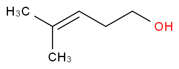 4-methylpent-3-en-1-ol_分子结构_CAS_763-89-3