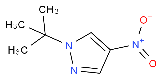 1-tert-butyl-4-nitro-1H-pyrazole_分子结构_CAS_97421-12-0