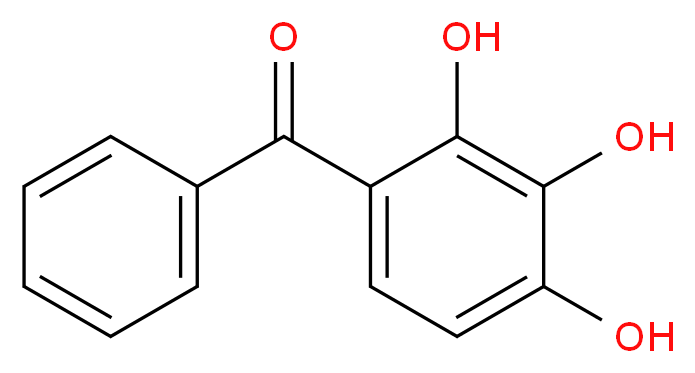 Phenyl(2,3,4-trihydroxyphenyl)methanone_分子结构_CAS_1143-72-2)