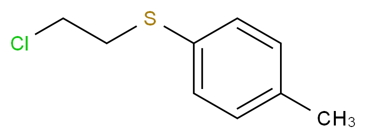 1-[(2-chloroethyl)thio]-4-methylbenzene_分子结构_CAS_20761-71-1)