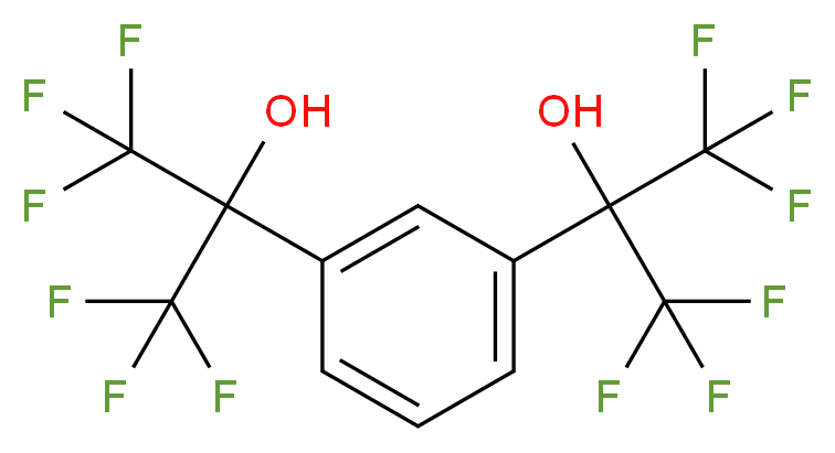 1,3-Bis(2-hydroxyhexafluoroisopropyl)benzene_分子结构_CAS_802-93-7)