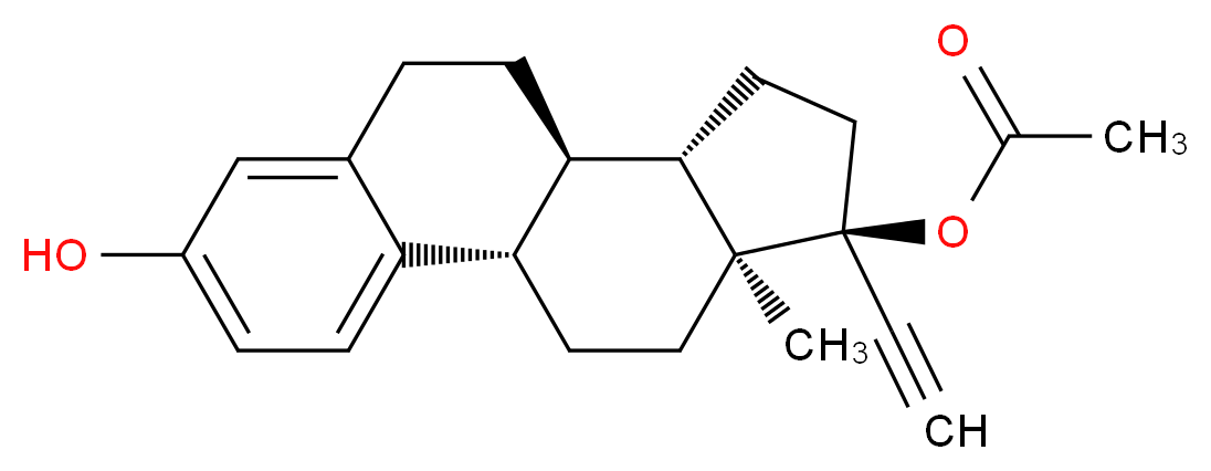 Ethynyl Estradiol 17-Acetate_分子结构_CAS_21221-29-4)