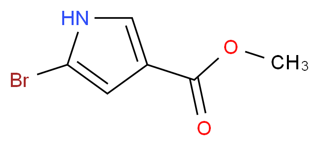 Methyl 5-bromo-1H-pyrrole-3-carboxylate_分子结构_CAS_16420-39-6)