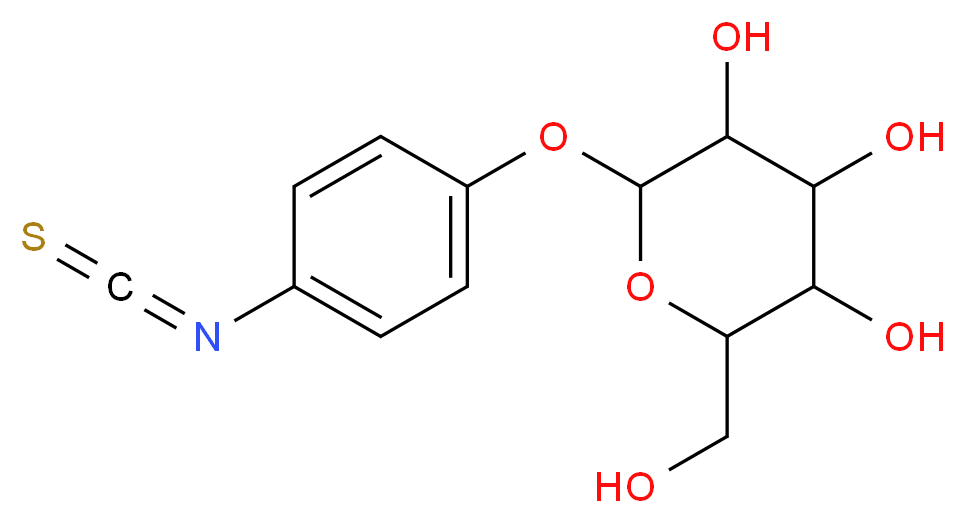 2-(hydroxymethyl)-6-(4-isothiocyanatophenoxy)oxane-3,4,5-triol_分子结构_CAS_20721-62-4