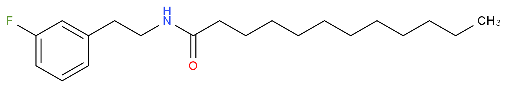 N-[2-(3-fluorophenyl)ethyl]dodecanamide_分子结构_CAS_914381-27-4