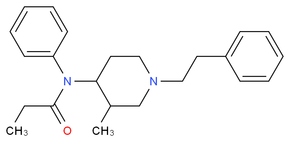 3-Methylfentanyl_分子结构_CAS_42045-86-3)