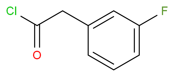 2-(3-fluorophenyl)acetyl chloride_分子结构_CAS_458-04-8