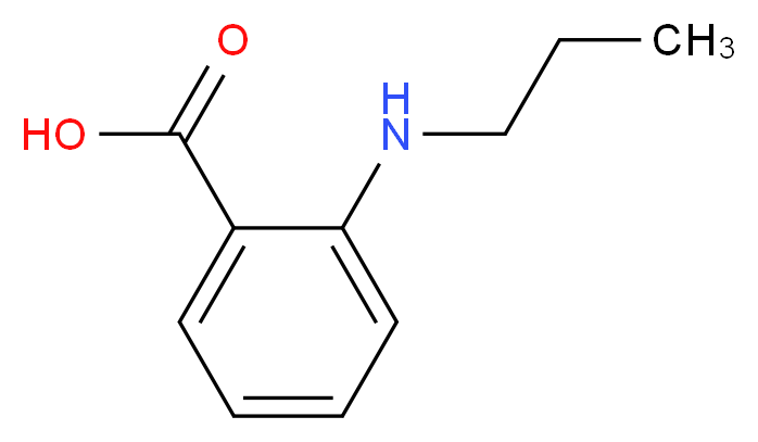 2-(propylamino)benzoic acid_分子结构_CAS_21716-81-4)
